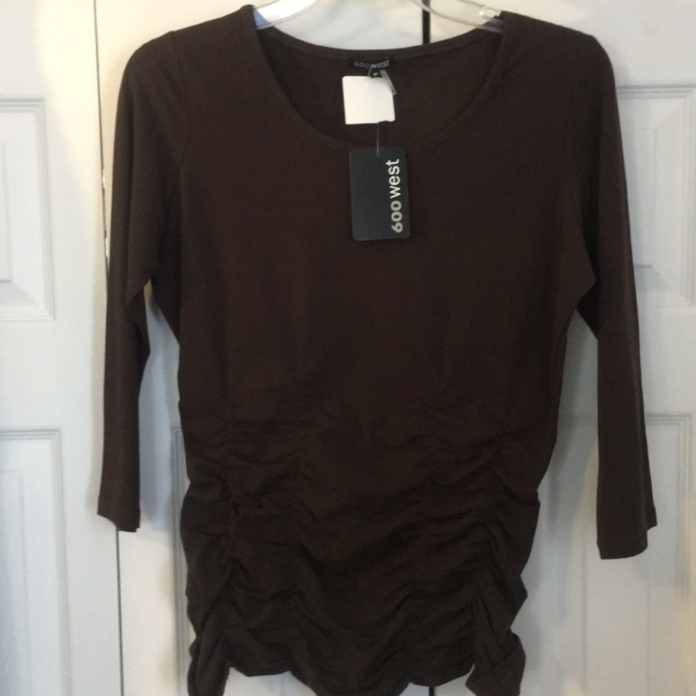 600 West ruched shirt
